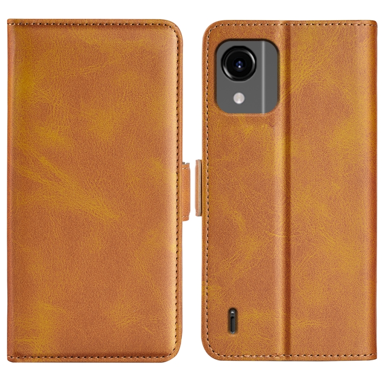 For Nokia C110 Dual-side Magnetic Buckle Horizontal Flip Leather Phone Case(Yellow)
For Nokia C110 Dual-side Magnetic Buckle Horizontal Flip Leather Phone Case(Yellow)