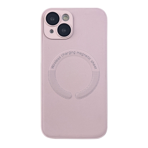 

For iPhone 14 Plus MagSafe Leather All-inclusive TPU Shockproof Phone Case(Pink)