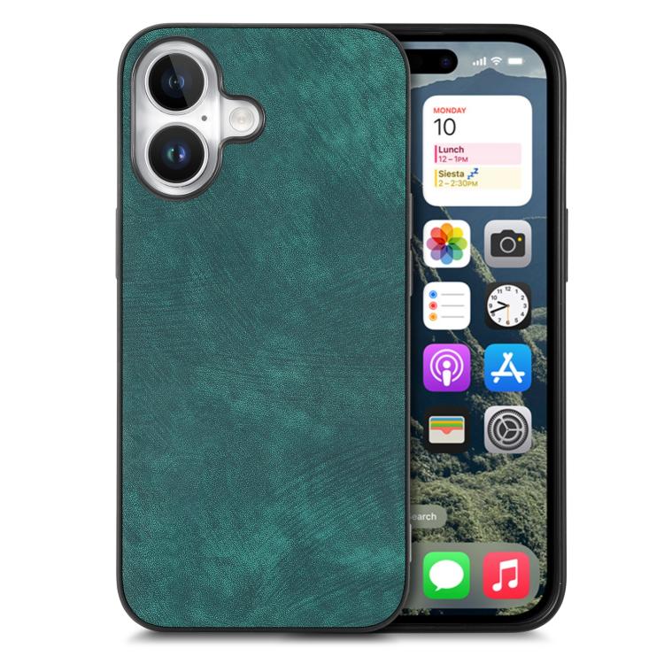 For iPhone 17 Vintage Leather PC Back Cover Phone Case(Green)
For iPhone 17 Vintage Leather PC Back Cover Phone Case(Green)