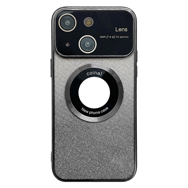 For iPhone 14 Large Window MagSafe Gradient Glitter Electroplating TPU Phone Case(Black)
For iPhone 14 Large Window MagSafe Gradient Glitter Electroplating TPU Phone Case(Black)