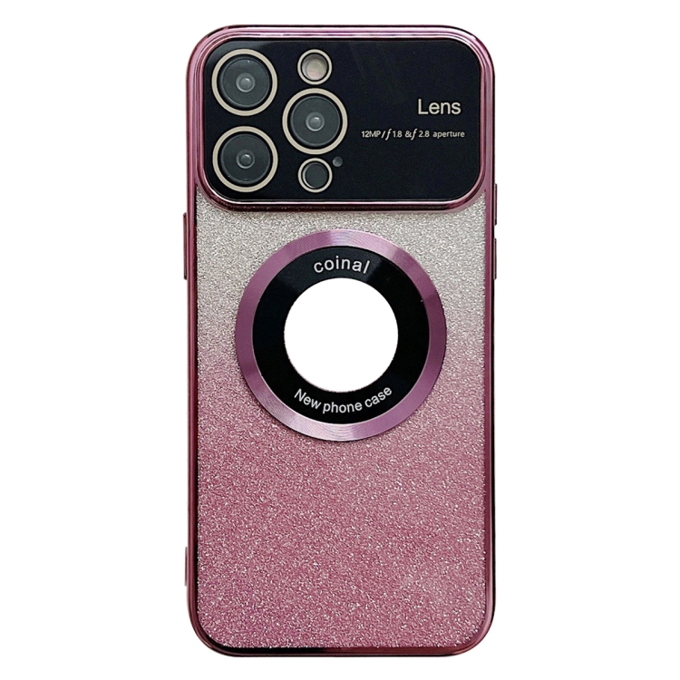 For iPhone 14 Pro Max Large Window MagSafe Gradient Glitter Electroplating TPU Phone Case(Rose Red)
For iPhone 14 Pro Max Large Window MagSafe Gradient Glitter Electroplating TPU Phone Case(Rose Red)