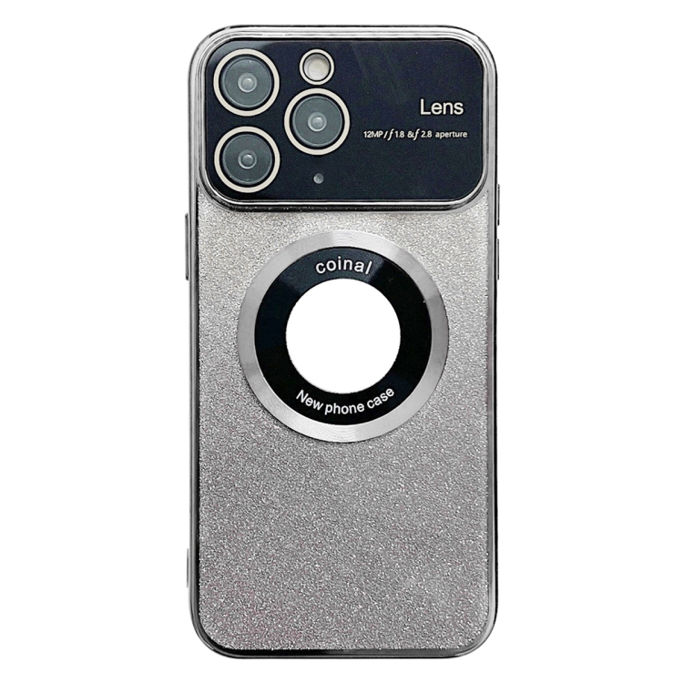 For iPhone 11 Pro Max Large Window MagSafe Gradient Glitter Electroplating TPU Phone Case(Silver)
For iPhone 11 Pro Max Large Window MagSafe Gradient Glitter Electroplating TPU Phone Case(Silver)