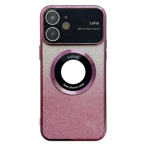For iPhone 11 Large Window MagSafe Gradient Glitter Electroplating TPU Phone Case(Rose Red)
For iPhone 11 Large Window MagSafe Gradient Glitter Electroplating TPU Phone Case(Rose Red)