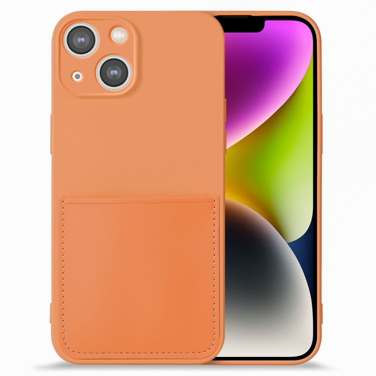 For iPhone 14 Imitate Liquid Silicone Skin Feel Phone Case with Card Slot(Orange)
For iPhone 14 Imitate Liquid Silicone Skin Feel Phone Case with Card Slot(Orange)