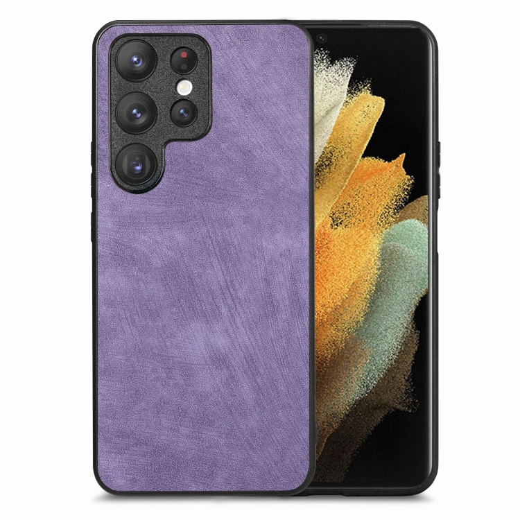 For Samsung Galaxy S21 Ultra 5G Vintage Leather PC Back Cover Phone Case(Purple)
For Samsung Galaxy S21 Ultra 5G Vintage Leather PC Back Cover Phone Case(Purple)