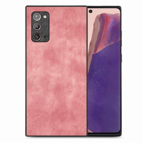 

For Samsung Galaxy Note20 Vintage Leather PC Back Cover Phone Case(Pink)