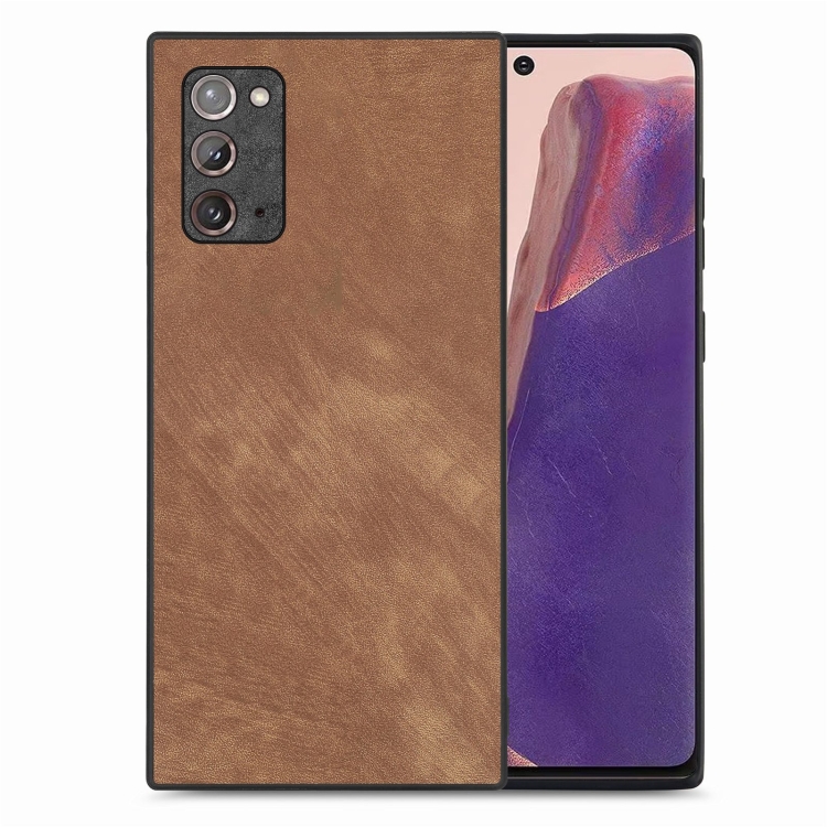 For Samsung Galaxy Note20 Vintage Leather PC Back Cover Phone Case(Brown)
For Samsung Galaxy Note20 Vintage Leather PC Back Cover Phone Case(Brown)