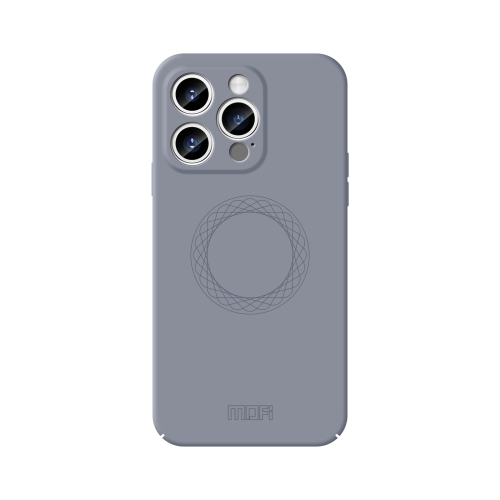 

For iPhone 15 Pro MOFI Qin Series Magsafe Skin Feel All-inclusive Silicone Phone Case(Gray)