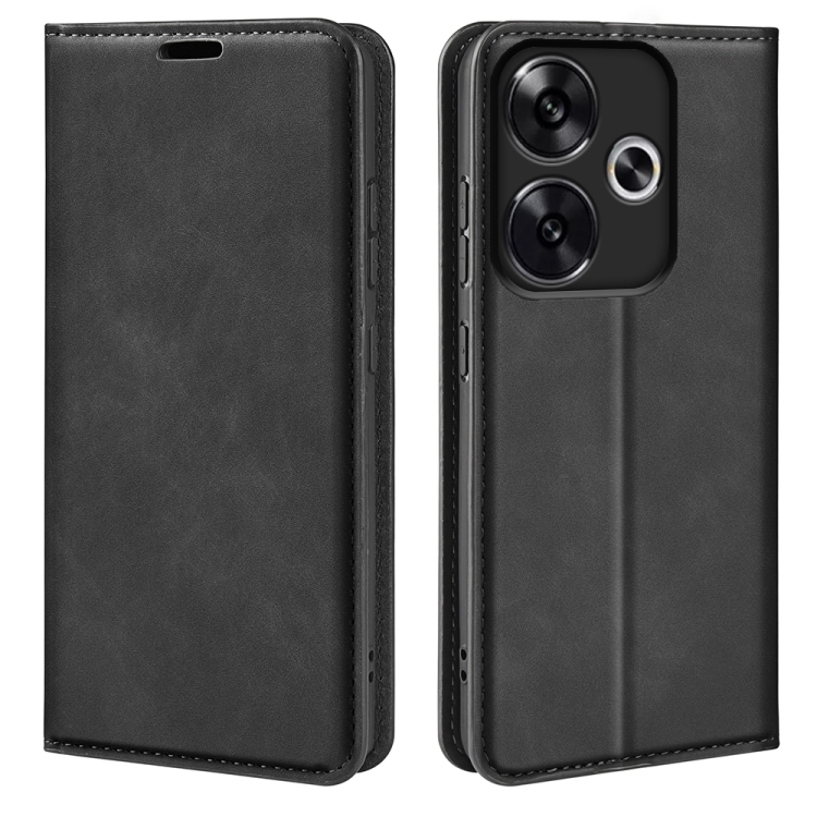 For Xiaomi Redmi Turbo 3 Retro-skin Magnetic Suction Leather Phone Case(Black)
For Xiaomi Redmi Turbo 3 Retro-skin Magnetic Suction Leather Phone Case(Black)
