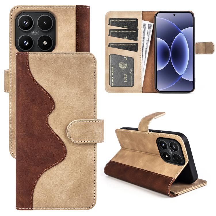 For Xiaomi 17 Stitching Horizontal Flip Leather Phone Case(Yellow)
For Xiaomi 17 Stitching Horizontal Flip Leather Phone Case(Yellow)
