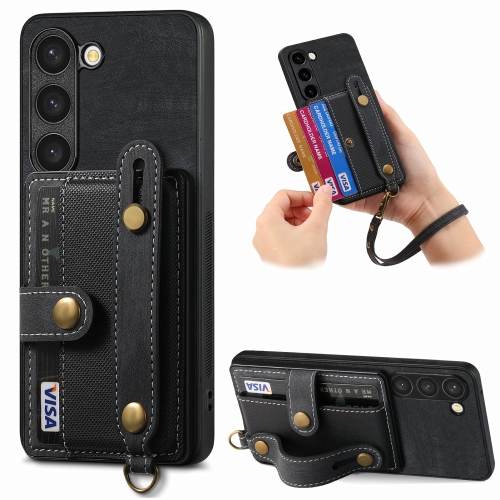 For Samsung Galaxy S23 5G Retro Cross Wristband Wallet Leather Back Phone Case(Black)
For Samsung Galaxy S23 5G Retro Cross Wristband Wallet Leather Back Phone Case(Black)