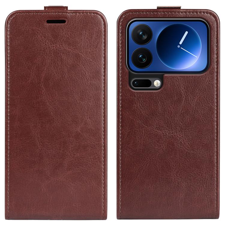 For Xiaomi 17 Pro R64 Texture Single Vertical Flip Leather Phone Case(Brown)
For Xiaomi 17 Pro R64 Texture Single Vertical Flip Leather Phone Case(Brown)