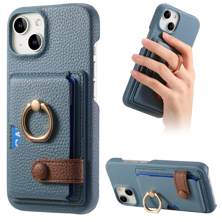 For iPhone 13 mini Litchi Leather Oil Edge Ring Card Back Phone Case(Light blue)
For iPhone 13 mini Litchi Leather Oil Edge Ring Card Back Phone Case(Light blue)