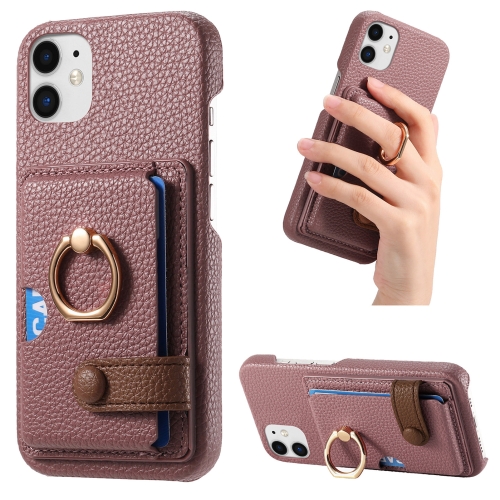 For iPhone 11 Litchi Leather Oil Edge Ring Card Back Phone Case(Jujube Apricot)
For iPhone 11 Litchi Leather Oil Edge Ring Card Back Phone Case(Jujube Apricot)