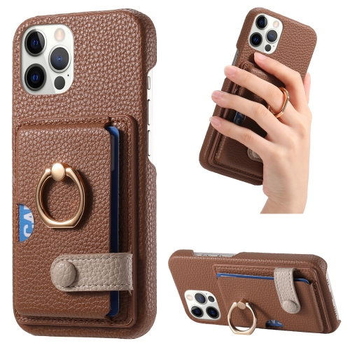 For iPhone 12 Pro Max Litchi Leather Oil Edge Ring Card Back Phone Case(Brown)
For iPhone 12 Pro Max Litchi Leather Oil Edge Ring Card Back Phone Case(Brown)