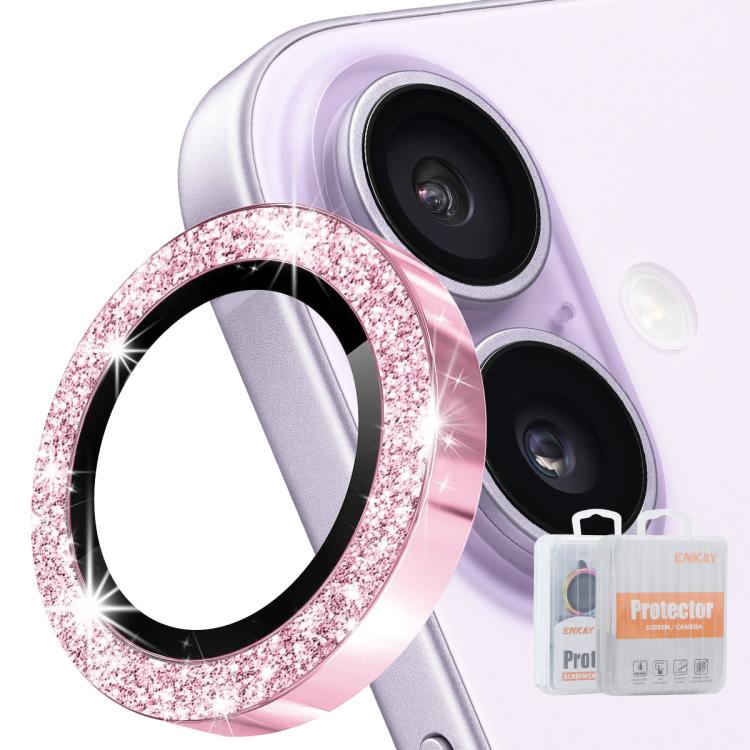 For iPhone 17 ENKAY Hat-Prince Glitter Rear Lens Aluminium Alloy Tempered Glass Film(Pink)
For iPhone 17 ENKAY Hat-Prince Glitter Rear Lens Aluminium Alloy Tempered Glass Film(Pink)