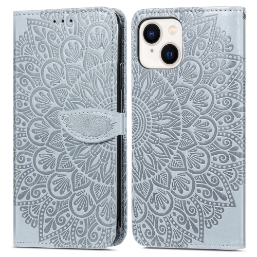 For iPhone 15 Blooming Mandala Embossed Wings Buckle Leather Phone Case(Grey)
For iPhone 15 Blooming Mandala Embossed Wings Buckle Leather Phone Case(Grey)