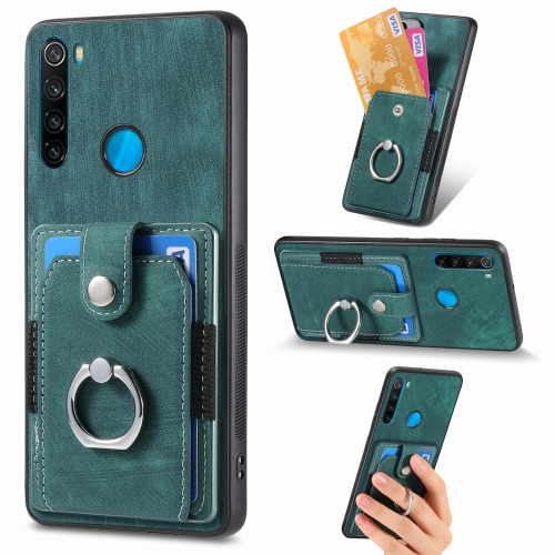 For Xiaomi Redmi Note 8 2021 Retro Skin-feel Ring Card Wallet Phone Case(Green)
For Xiaomi Redmi Note 8 2021 Retro Skin-feel Ring Card Wallet Phone Case(Green)