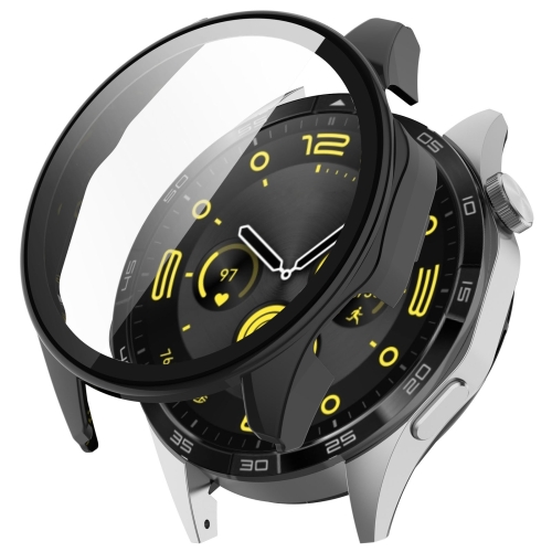 

For Huawei Watch GT 4 46mm PC + Tempered Film Integrated Watch Protective Case(Black)