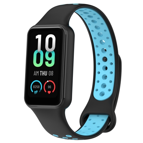 For Xiaomi Smart Band 8 Active Dual Color Breathable Sports Silicone Watch Band(Black Blue)
For Xiaomi Smart Band 8 Active Dual Color Breathable Sports Silicone Watch Band(Black Blue)