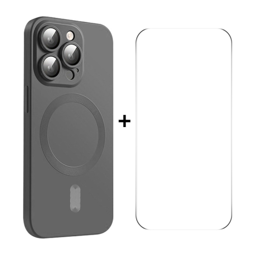 For iPhone 15 Pro Max ENKAY MagSafe Matte TPU Phone Case with Lens Film & Screen Glass Film(Dark Grey)
For iPhone 15 Pro Max ENKAY MagSafe Matte TPU Phone Case with Lens Film & Screen Glass Film(Dark Grey)