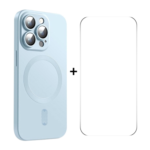 For iPhone 15 Pro ENKAY MagSafe Matte TPU Phone Case with Lens Film & Screen Glass Film(Blue)
For iPhone 15 Pro ENKAY MagSafe Matte TPU Phone Case with Lens Film & Screen Glass Film(Blue)