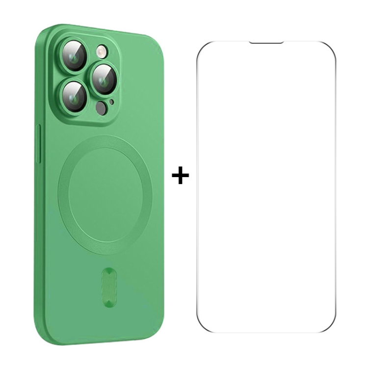 For iPhone 14 Pro ENKAY MagSafe Matte TPU Phone Case with Lens Film & Screen Glass Film(Green)
For iPhone 14 Pro ENKAY MagSafe Matte TPU Phone Case with Lens Film & Screen Glass Film(Green)