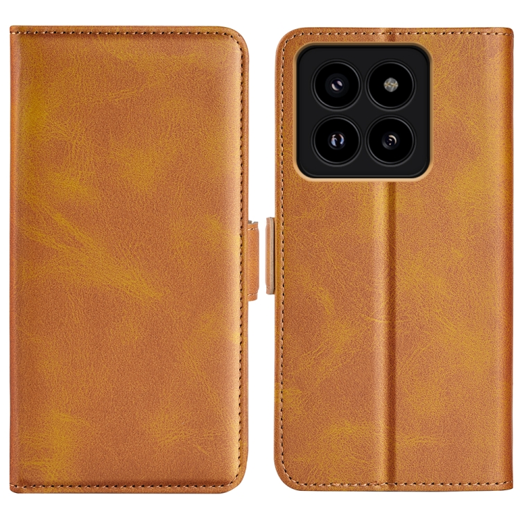 For Xiaomi 14 Pro Dual-side Magnetic Buckle Horizontal Flip Leather Phone Case(Yellow)
For Xiaomi 14 Pro Dual-side Magnetic Buckle Horizontal Flip Leather Phone Case(Yellow)