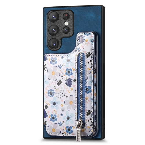 For Samsung Galaxy S23 Ultra 5G Retro Painted Zipper Wallet Back Phone Case(Blue)
For Samsung Galaxy S23 Ultra 5G Retro Painted Zipper Wallet Back Phone Case(Blue)