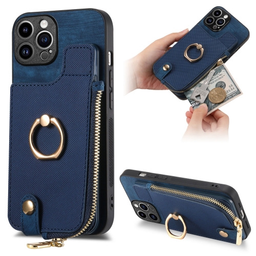 For iPhone 14 Pro Max Cross Leather Ring Vertical Zipper Wallet Back Phone Case(Blue)
For iPhone 14 Pro Max Cross Leather Ring Vertical Zipper Wallet Back Phone Case(Blue)