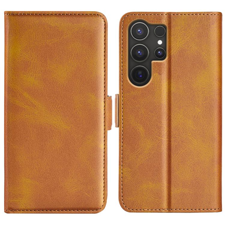 For Samsung Galaxy S25 Ultra 5G Dual-side Magnetic Buckle Horizontal Flip Leather Phone Case(Yellow)
For Samsung Galaxy S25 Ultra 5G Dual-side Magnetic Buckle Horizontal Flip Leather Phone Case(Yellow)