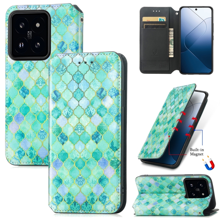 For Xiaomi 14 CaseNeo Colorful Magnetic Leather Phone Case(Emeralds)
For Xiaomi 14 CaseNeo Colorful Magnetic Leather Phone Case(Emeralds)