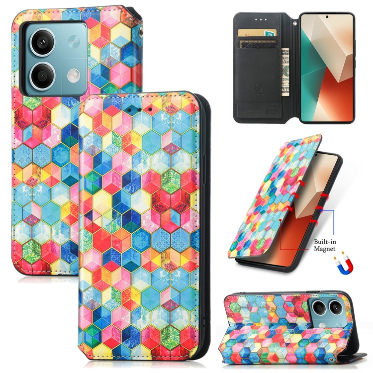 For Xiaomi Redmi Note 13 5G CaseNeo Colorful Magnetic Leather Phone Case(Magic Space)
For Xiaomi Redmi Note 13 5G CaseNeo Colorful Magnetic Leather Phone Case(Magic Space)