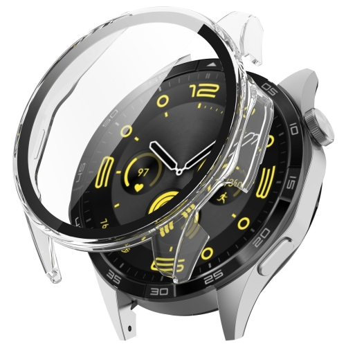 

For Huawei Watch GT4 46mm PC + Tempered Film Integrated Watch Protective Case(Transparent)