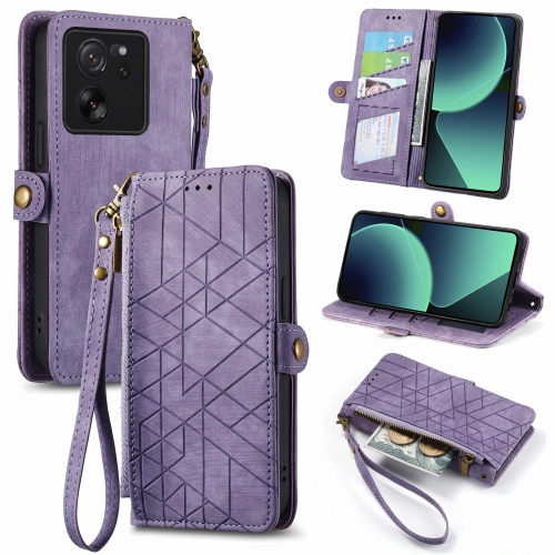 For Xiaomi 13T / 13T Pro Geometric Zipper Wallet Side Buckle Leather Phone Case(Purple)
For Xiaomi 13T / 13T Pro Geometric Zipper Wallet Side Buckle Leather Phone Case(Purple)