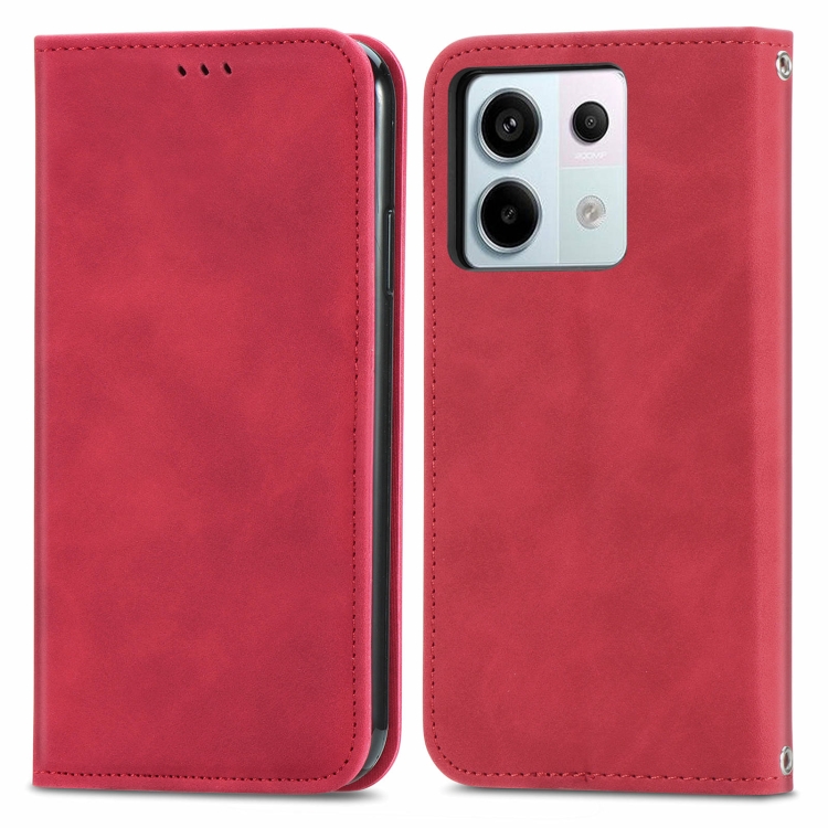 For Xiaomi Redmi Note 13 Pro 5G Retro Skin Feel Magnetic Flip Leather Phone Case(Red)
For Xiaomi Redmi Note 13 Pro 5G Retro Skin Feel Magnetic Flip Leather Phone Case(Red)