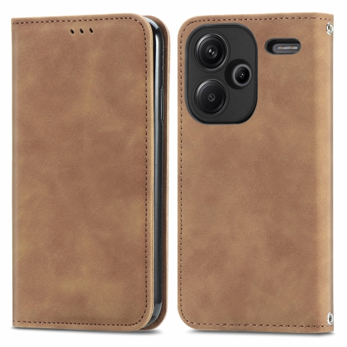 For Xiaomi Redmi Note 13 Pro+ 5G Retro Skin Feel Magnetic Flip Leather Phone Case(Brown)
For Xiaomi Redmi Note 13 Pro+ 5G Retro Skin Feel Magnetic Flip Leather Phone Case(Brown)