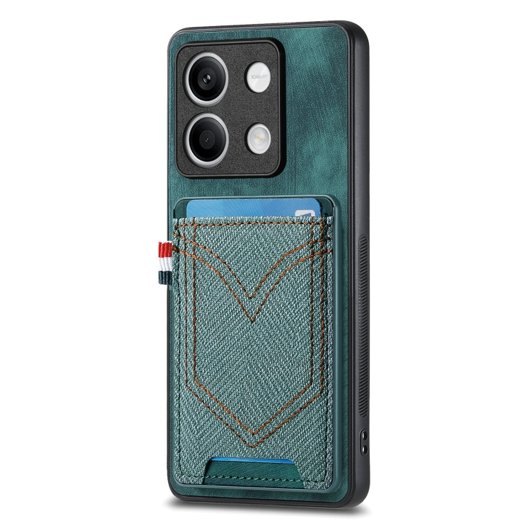 For Xiaomi Redmi Note 13 Denim Texture Leather Skin Phone Case with Card Slot(Green)
For Xiaomi Redmi Note 13 Denim Texture Leather Skin Phone Case with Card Slot(Green)