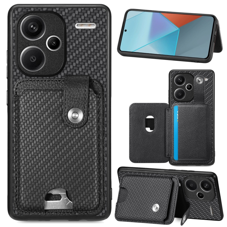 For Xiaomi Redmi Note 13 Pro+ Card Wallet Kickstand Back Phone Case with Tool Knife(Black)
For Xiaomi Redmi Note 13 Pro+ Card Wallet Kickstand Back Phone Case with Tool Knife(Black)