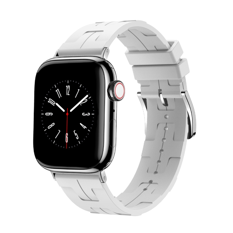 For Apple Watch Series 9 45mm H Texture Soft Silicone Buckle Watch Band(White)
For Apple Watch Series 9 45mm H Texture Soft Silicone Buckle Watch Band(White)