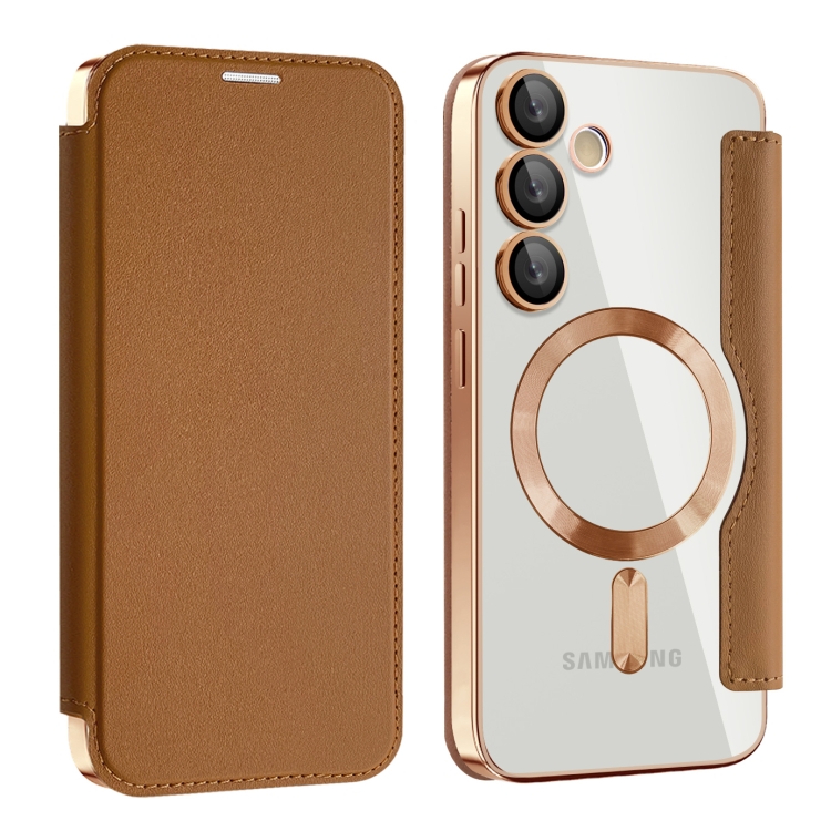 For Samsung Galaxy S24 FE 5G Shield MagSafe RFID Anti-theft Leather Phone Case(Brown)
For Samsung Galaxy S24 FE 5G Shield MagSafe RFID Anti-theft Leather Phone Case(Brown)