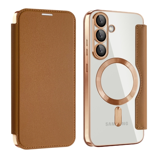 For Samsung Galaxy S25 5G Shield MagSafe RFID Anti-theft Leather Phone Case(Brown)
For Samsung Galaxy S25 5G Shield MagSafe RFID Anti-theft Leather Phone Case(Brown)