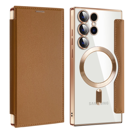 For Samsung Galaxy S25 Ultra 5G Shield MagSafe RFID Anti-theft Leather Phone Case(Brown)
For Samsung Galaxy S25 Ultra 5G Shield MagSafe RFID Anti-theft Leather Phone Case(Brown)