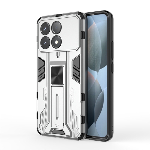 

For Redmi K70 Pro Supersonic Armor PC Hybrid TPU Phone Case(Silver)