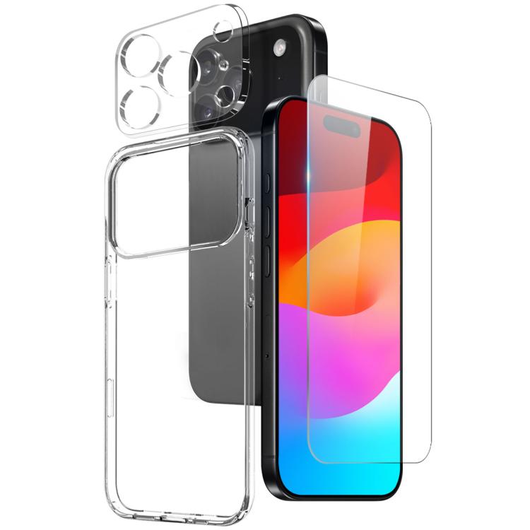 For iPhone 17 Pro Max NORTHJO 3 in 1 TPU Phone Case with Screen Film and Lens Film(Clear)
For iPhone 17 Pro Max NORTHJO 3 in 1 TPU Phone Case with Screen Film and Lens Film(Clear)
