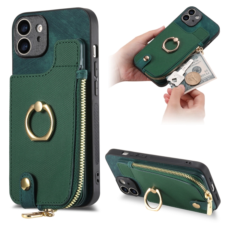 For iPhone 11 Cross Leather Ring Vertical Zipper Wallet Back Phone Case(Green)
For iPhone 11 Cross Leather Ring Vertical Zipper Wallet Back Phone Case(Green)