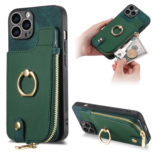 For iPhone 13 Pro Max Cross Leather Ring Vertical Zipper Wallet Back Phone Case(Green)
For iPhone 13 Pro Max Cross Leather Ring Vertical Zipper Wallet Back Phone Case(Green)