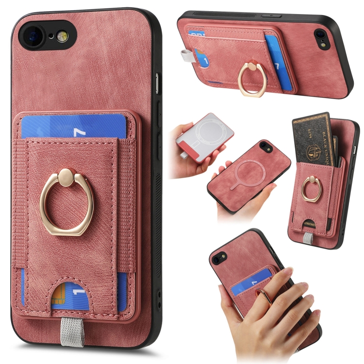 For iPhone 7 / 8/ SE 2022 Retro Splitable Magnetic Card Bag Leather Phone Case(Pink)
For iPhone 7 / 8/ SE 2022 Retro Splitable Magnetic Card Bag Leather Phone Case(Pink)