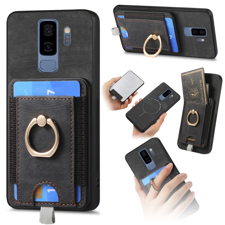 For Samsung Galaxy S9+ Retro Splitable Magnetic Card Bag Leather Phone Case(Black)
For Samsung Galaxy S9+ Retro Splitable Magnetic Card Bag Leather Phone Case(Black)