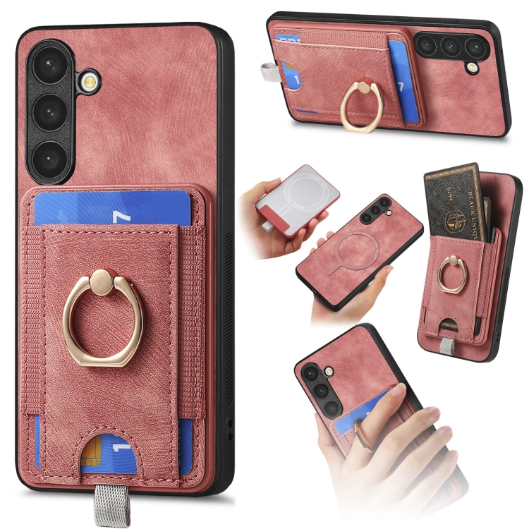 For Samsung Galaxy A14 4G/5G Retro Splitable Magnetic Card Bag Leather Phone Case(Pink)
For Samsung Galaxy A14 4G/5G Retro Splitable Magnetic Card Bag Leather Phone Case(Pink)